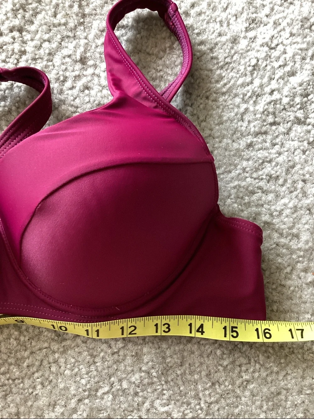 Women's Magenta Push-Up Bikini Top - see all photos - XXL